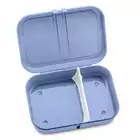 Koziol Pascal L organic lunchbox with a separator, blue