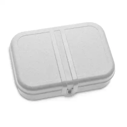 Koziol Pascal L organic lunchbox with a separator, gray