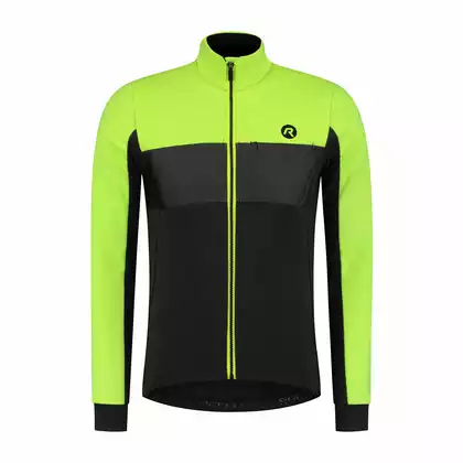ROGELLI ATTQ men's winter cycling jacket, black and yellow