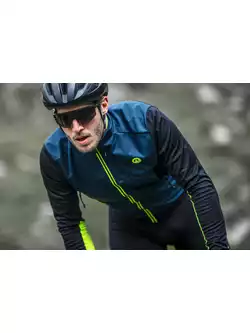 ROGELLI CADENCE men's winter cycling jacket blue-black