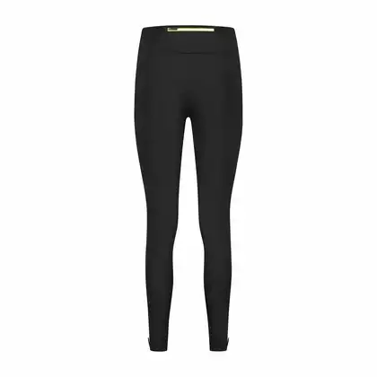 ROGELLI CORE women's winter running pants, black and yellow