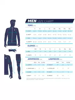 ROGELLI CORE men's winter running pants, black and blue