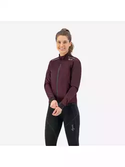 ROGELLI PESARA women's winter cycling jacket, claret