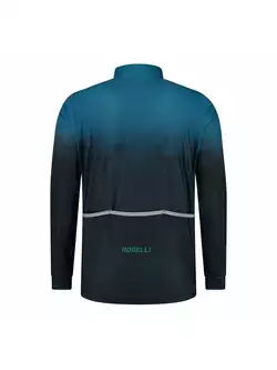 ROGELLI SPHERE men's winter cycling jacket, black and blue