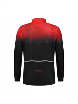 ROGELLI SPHERE men's winter cycling jacket, black and red