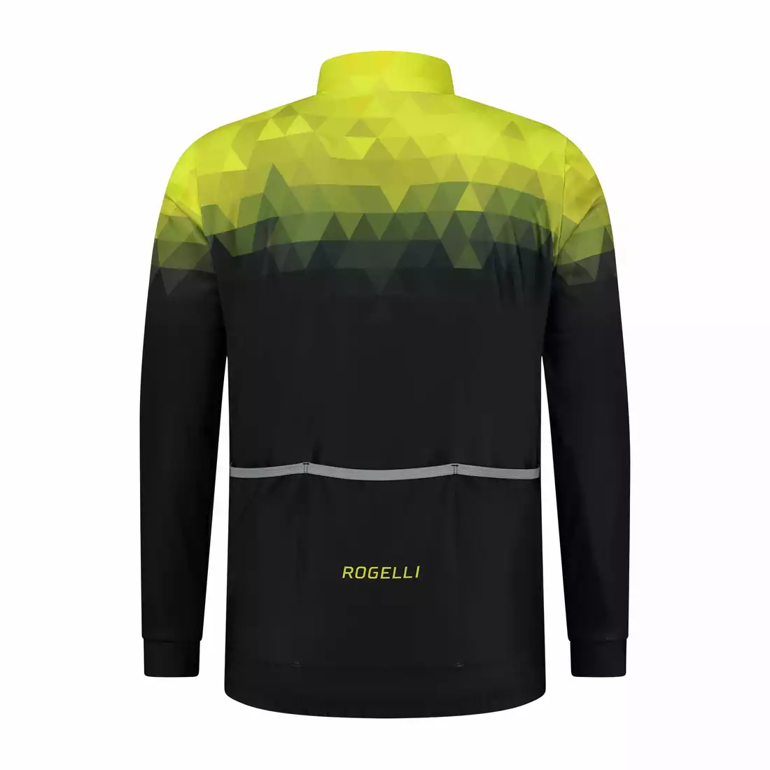 ROGELLI SPHERE men's winter cycling jacket, black and yellow