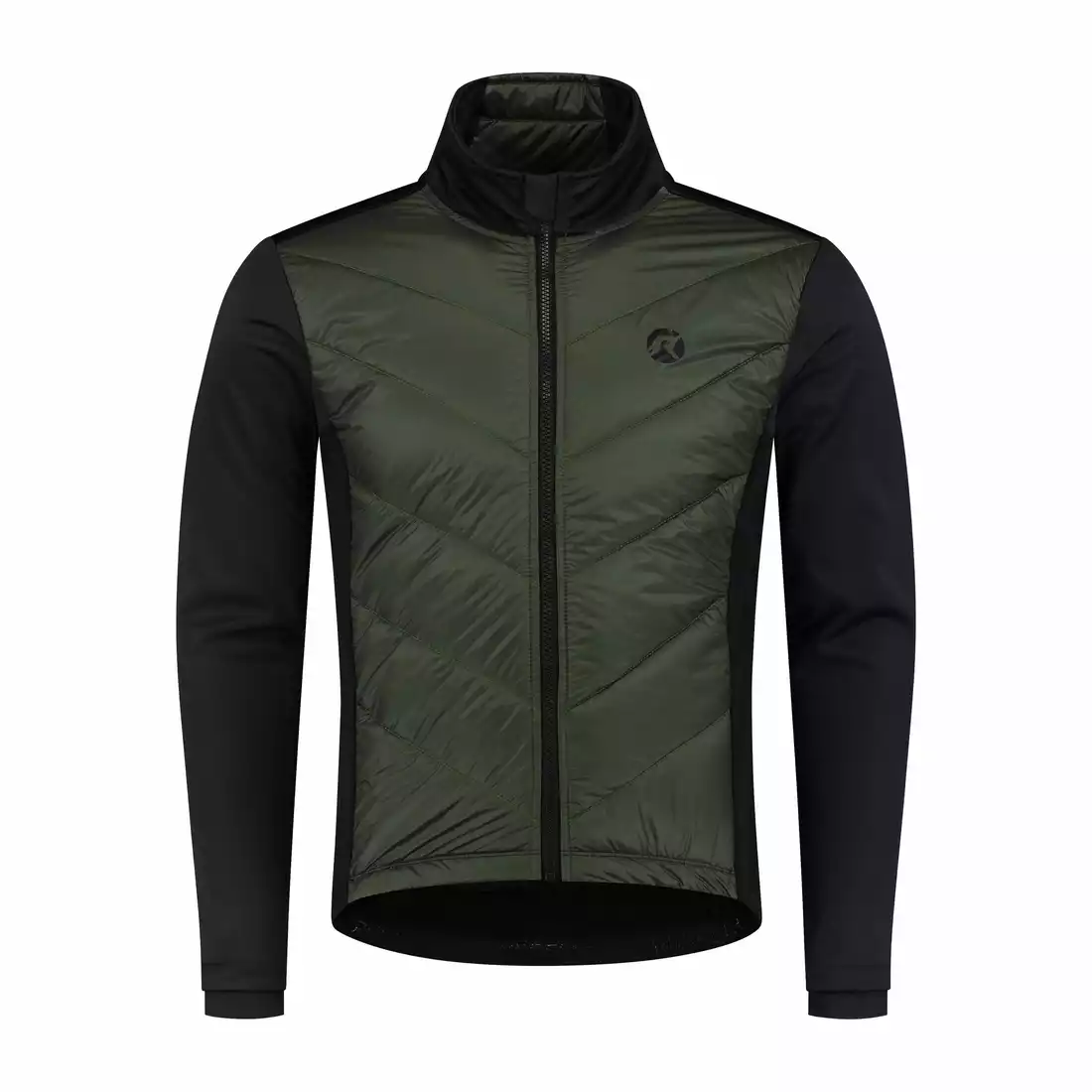 ROGELLI WADDED II men's winter cycling jacket, green and black