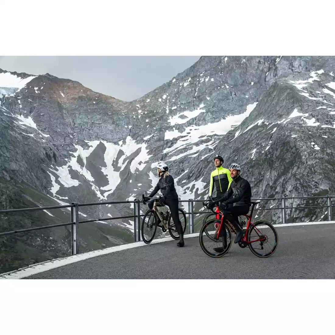 Rogelli ATTQ men's winter cycling jacket, black and gray