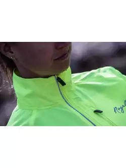 Rogelli CORE women's jacket, windbreaker for running, fluorine