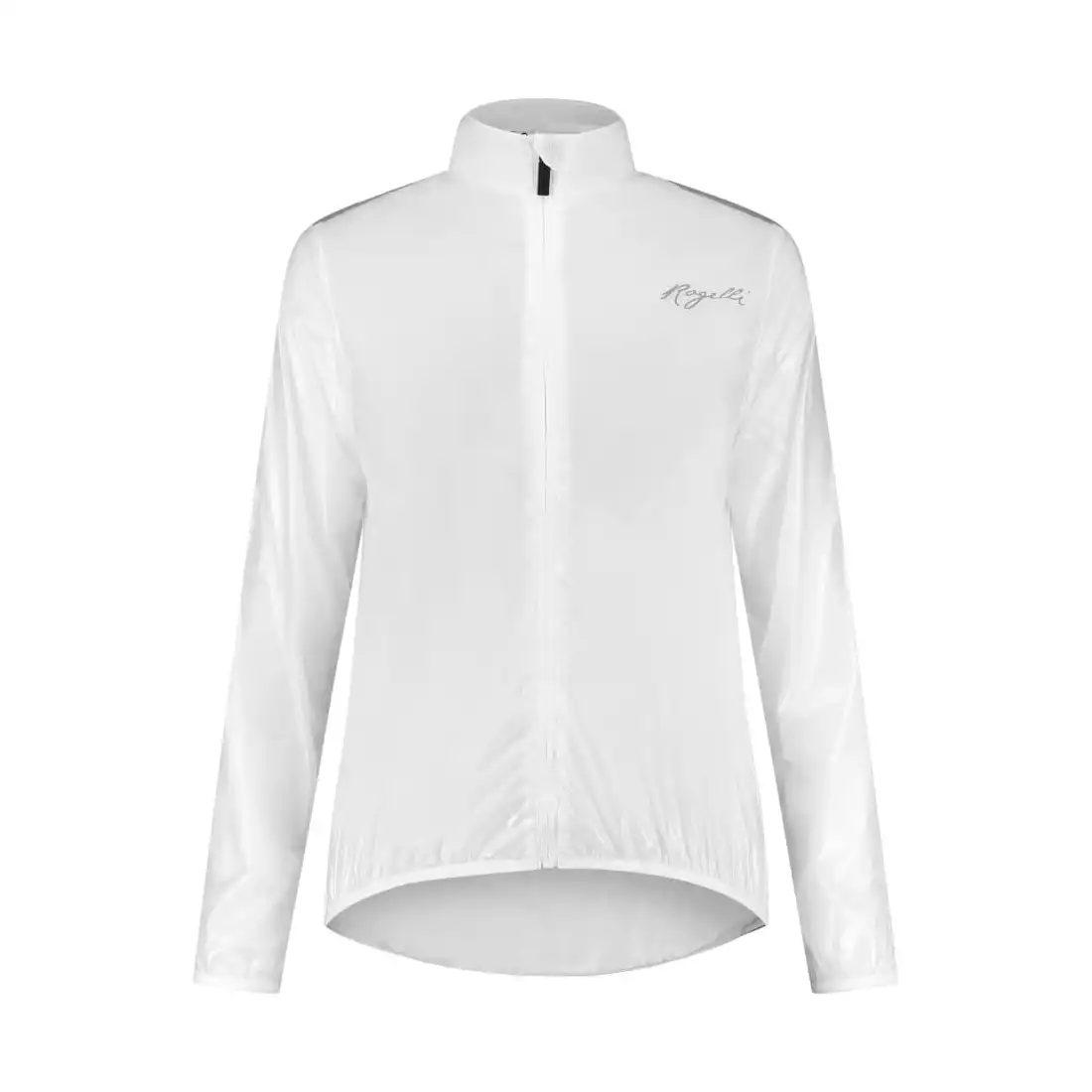 Rogelli EMERGENCY women's cycling rain jacket, white, transparent