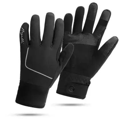 Rogelli ESSENTIAL women's winter cycling gloves, black