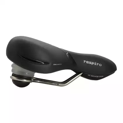 SELLEROYAL RESPIRO SOFT RELAXED 90° bicycle seat, black
