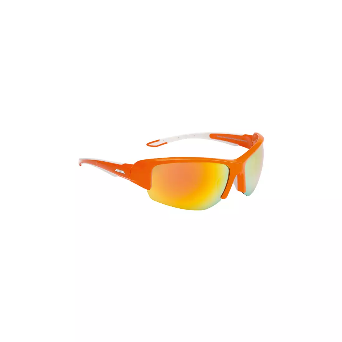 ALPINA - CALLUM 2.0 sports glasses - orange-white / orange ceramic mirror glass.