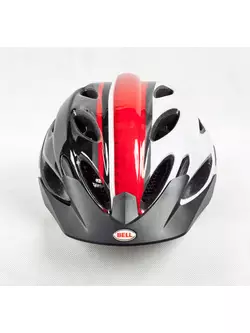 BELL PISTON bicycle helmet, black and red