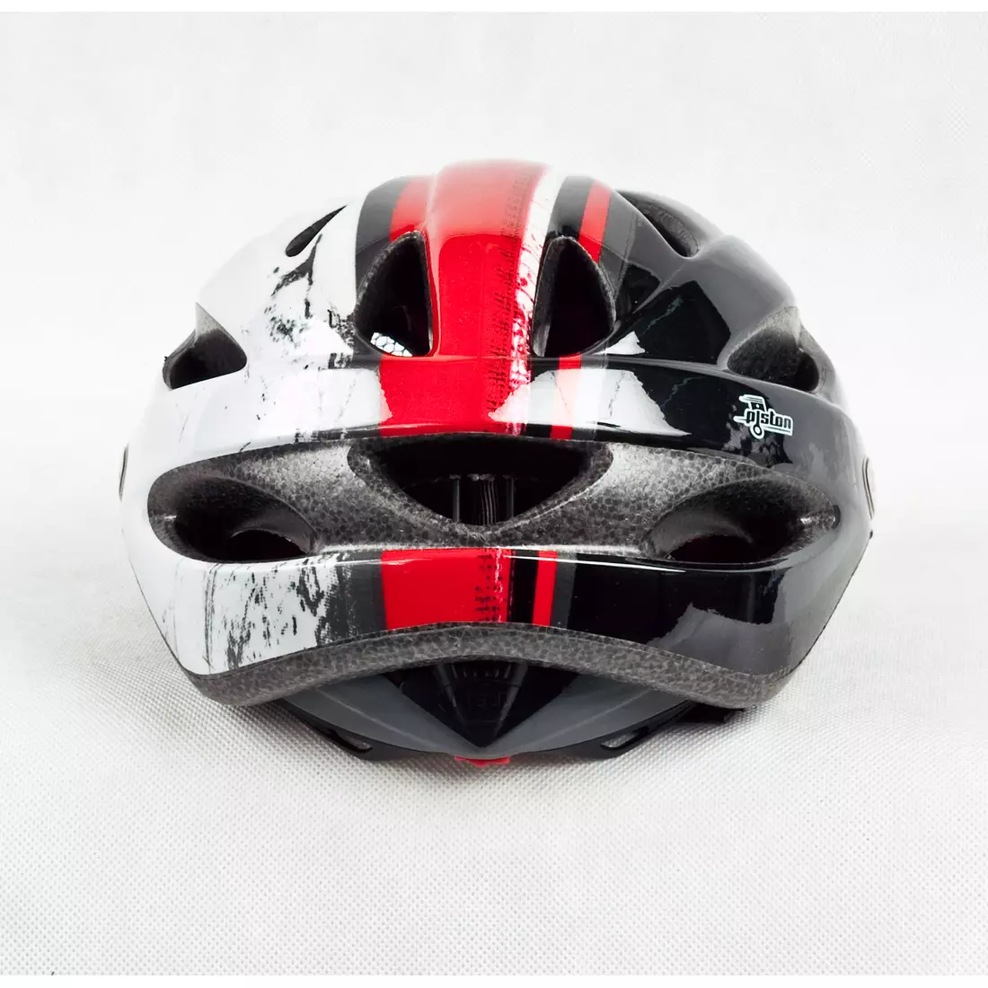 BELL PISTON bicycle helmet, black and red