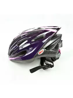 BELL SOLAR - women's bicycle helmet, purple and pink