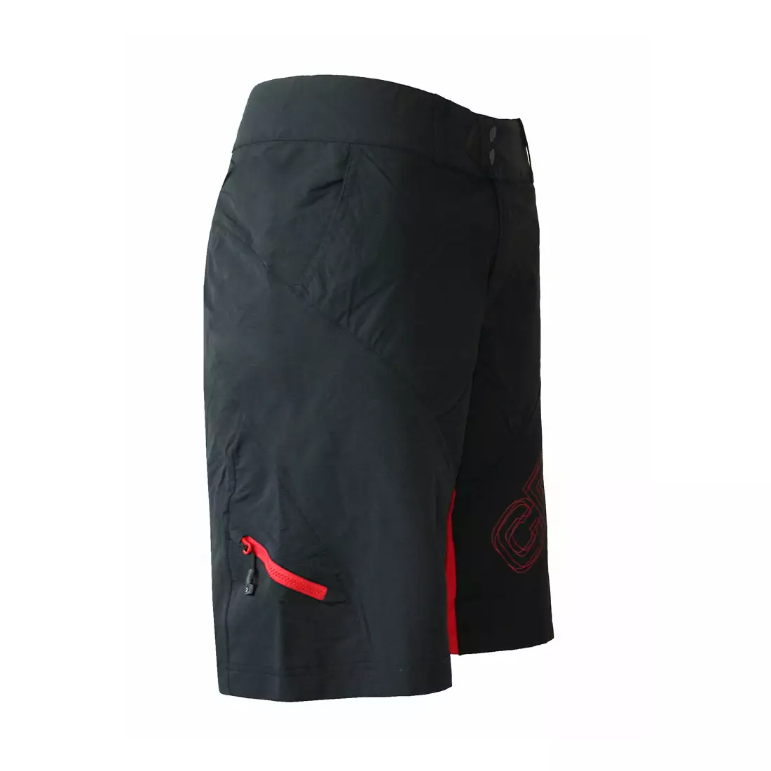 CRAFT ACTIVE BIKE - men's cycling shorts 1900700-9430, color: black and red