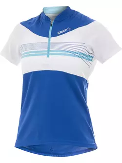 CRAFT ACTIVE BIKE - women's cycling jersey 1901942-2345, color: white and blue
