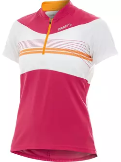 CRAFT ACTIVE BIKE - women's cycling jersey 1901942-2477, color: white and pink