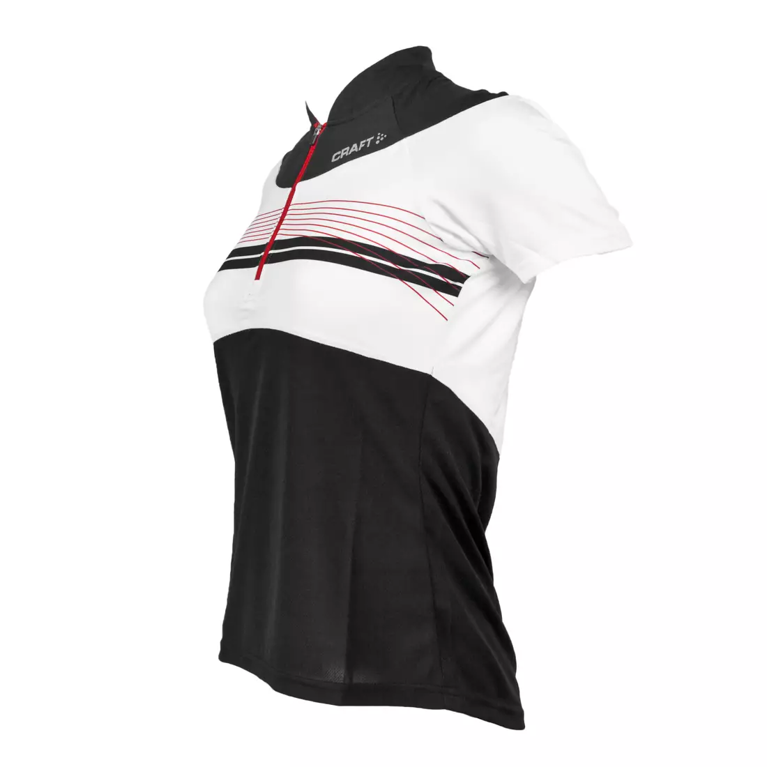 CRAFT ACTIVE BIKE - women's cycling jersey 1901942-9900, color: white and black