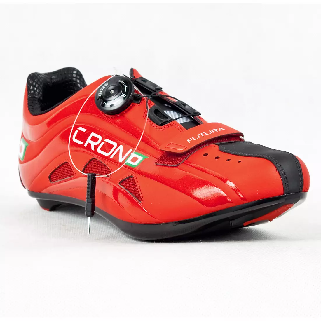 CRONO FUTURA NYLON - road cycling shoes - color: Red