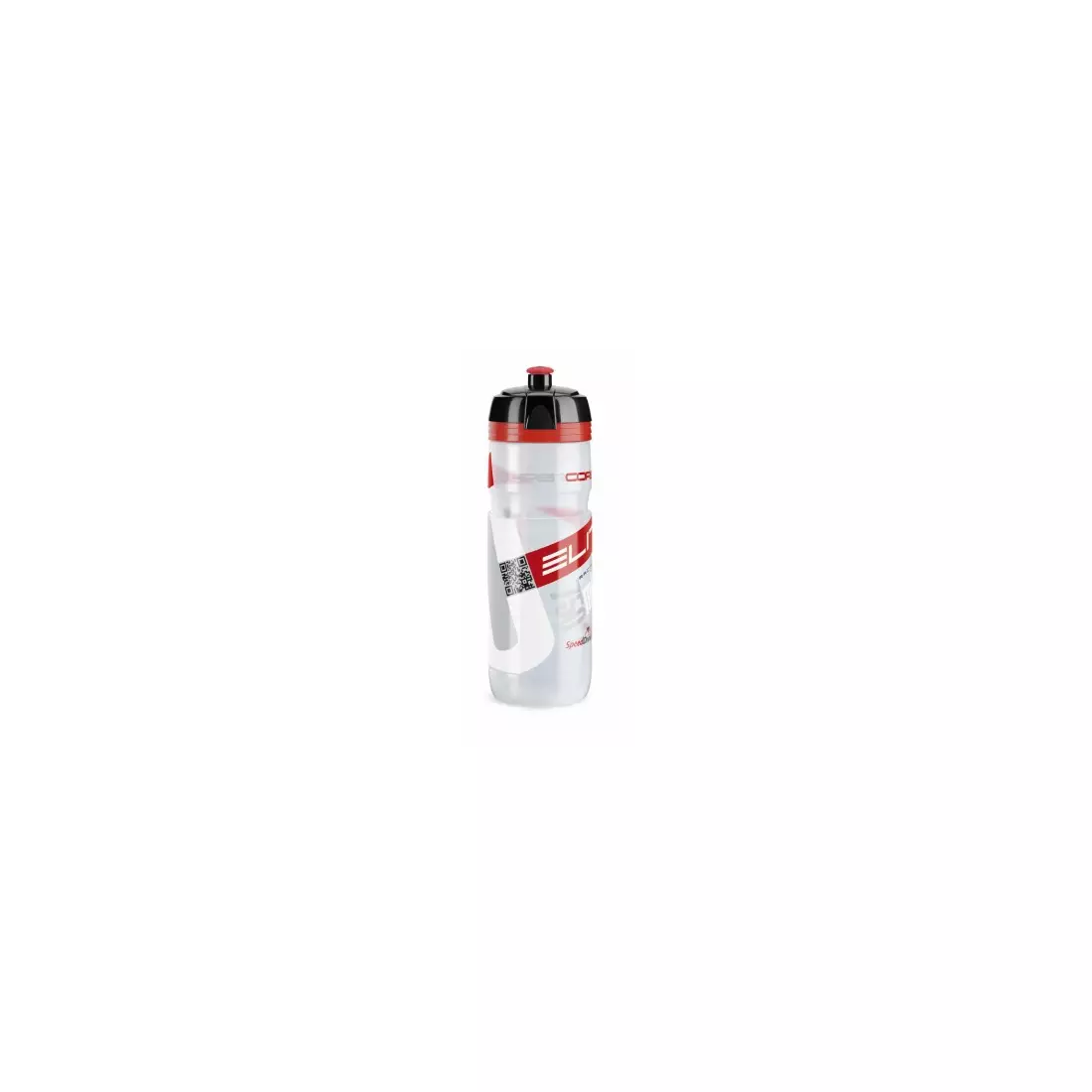 Elite bicycle bottle Super Corsa Transparent-Red Logo 750ml EL0091754 SS19