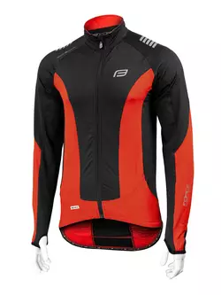 FORCE X68 - 89985 - man's insulated bicycle sweatshirt black-red