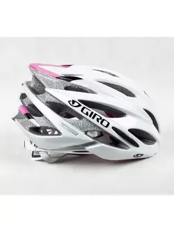 GIRO SONNET women's bicycle helmet, white and pink