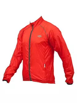MikeSPORT TITANIUM - light bicycle windbreaker, color: Red