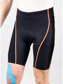 NEWLINE 8 PANELS SHORT - men's cycling shorts 81714-974, color: black and orange