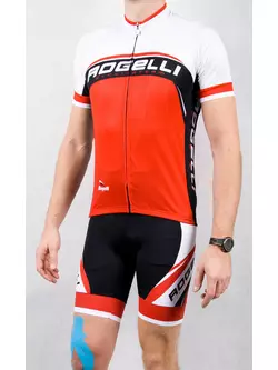 ROGELLI ANCONA - men's bib shorts, black and red
