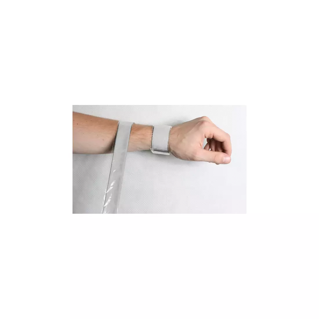 Reflective roll-up band. silver