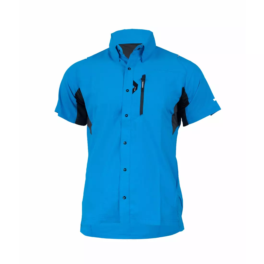 SHIMANO BUTTON UP SHIRT Men's Loose Cycling Jersey, Blue CWJSTSMS11MH