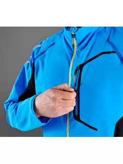 SHIMANO HYBRID cycling jacket, removable sleeves, blue CWJATSMS12MH