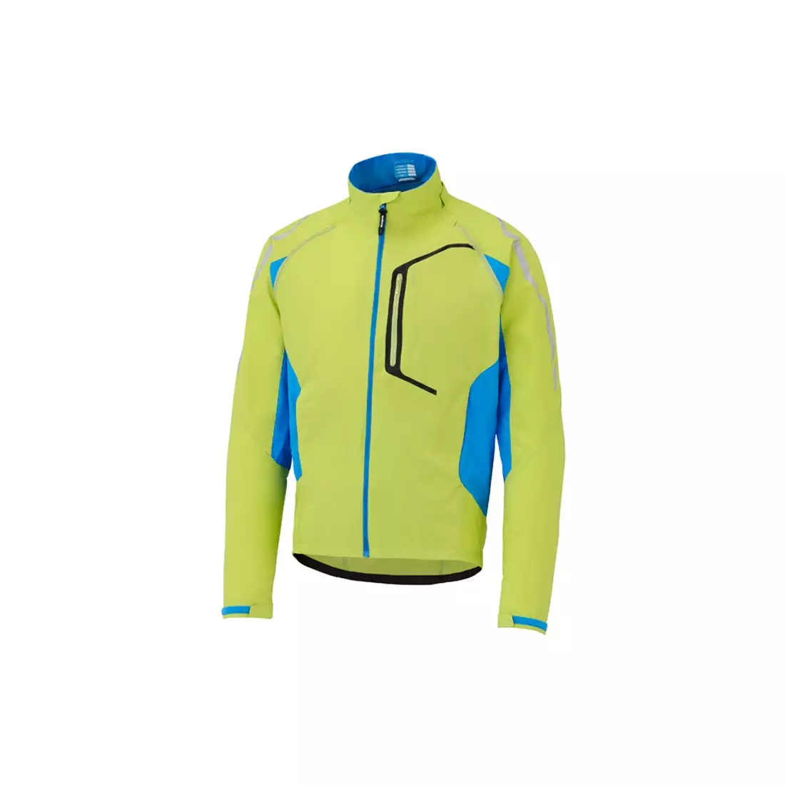 SHIMANO HYBRID cycling jacket, removable sleeves, green CWJATSMS12MR