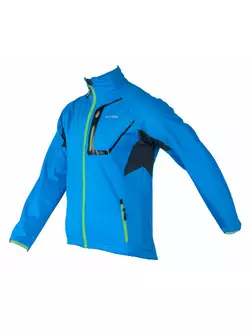 SHIMANO cycling jacket, Softshell ECWJATWLS13, blue-green