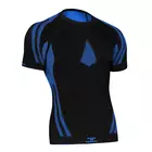 TERVEL OPTILINE LIGHT MOD-02 - men's thermal T-shirt with short sleeves, color: Black and blue