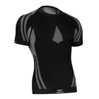 TERVEL OPTILINE LIGHT MOD-02 - men's thermal T-shirt with short sleeves, color: Black and gray