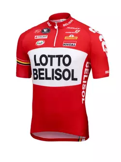 VERMARC - LOTTO BELISOL 2014 cycling jersey, short zipper