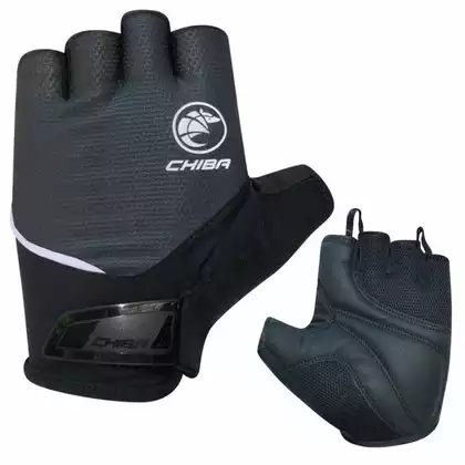CHIBA SPORT cycling gloves, grey