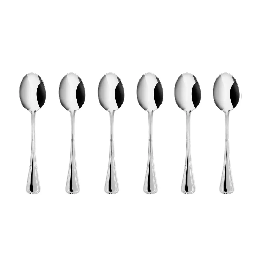 KULIG NATALIA set of 6 tea spoons, silver