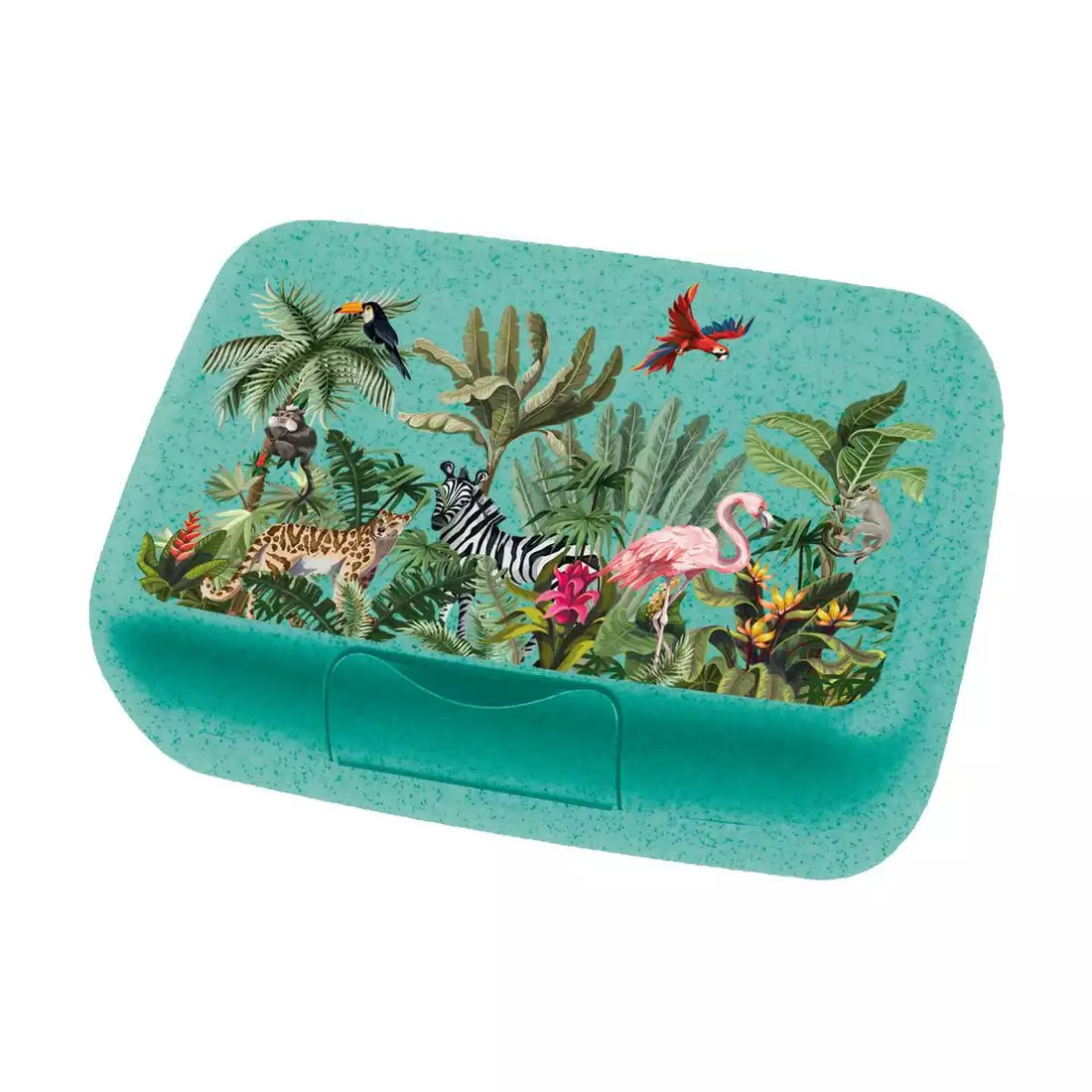 Koziol Candy L Jungle children's lunchbox, turquoise