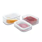 Mepal Modula a set of containers 3szt., white