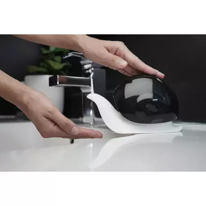 QUALY ESCAR liquid soap dispenser White and black