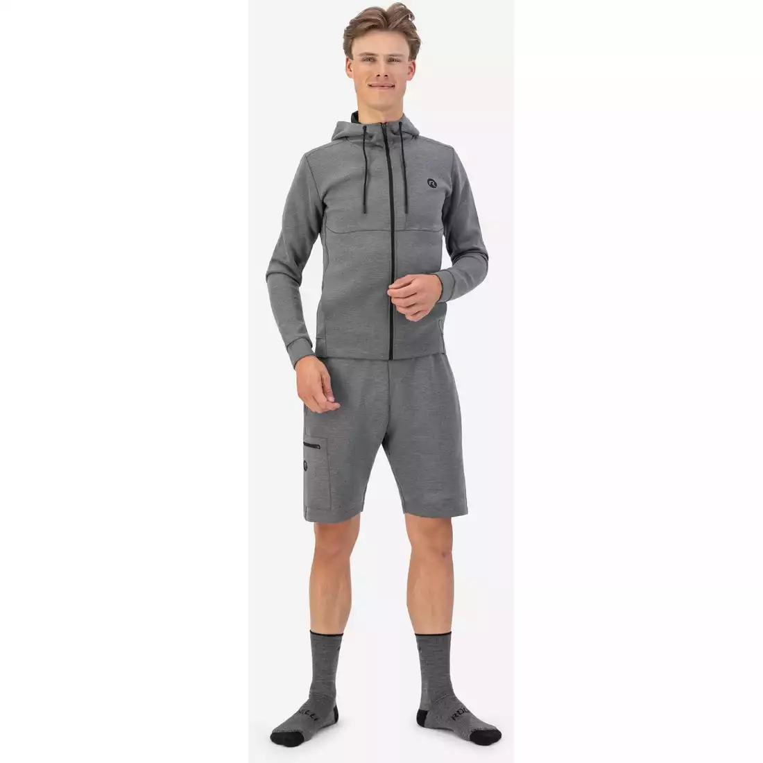 Rogelli TRAINING II men's running shorts, grey
