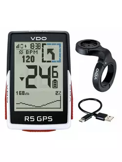 VDO R5 GPS TOP MOUNT SET wireless bike computer
