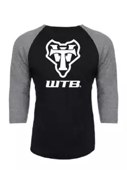 WTB RAGLAN women's 3/4 sleeve t-shirt, grey-black