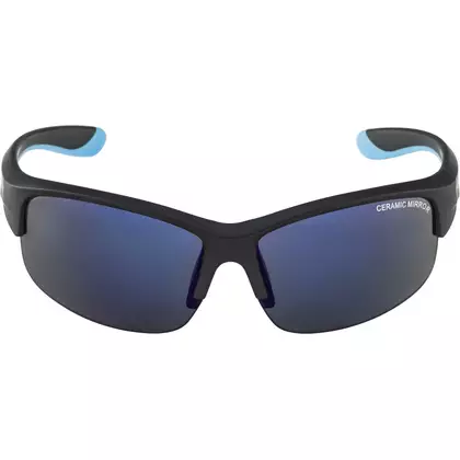 ALPINA JUNIOR FLEXXY YOUTH HR kids cycling/sports glasses, black-blue matt