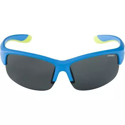 ALPINA JUNIOR FLEXXY YOUTH HR kids cycling/sports glasses, blue-lime matt