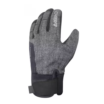 CHIBA winter cycling gloves CROSS OVER 3130122 Black-gray